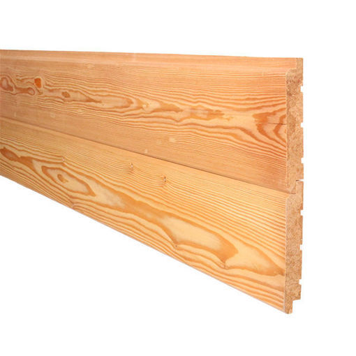 Picture of Ex. 25 x 150mm x 5.1m Siberian Larch Vertical V-Joint Cladding Grade 1