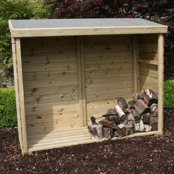 Picture of HUTTON ENCLOSED LOG STORE - LARGE - Special Order (Current Lead time is approx 3-4 months from order)