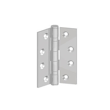 Picture of 100mm Brushed Stainless Steel Ball Bearing Butt Hinge Class 13 - Pair