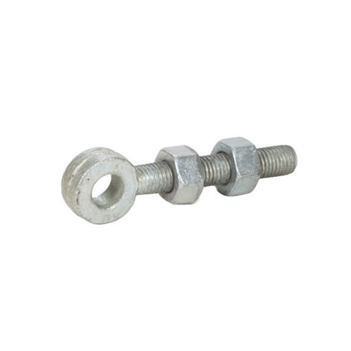 Picture of 250mm Adjustable Gate Eye + 2 Nuts - Bright Zinc Plated
