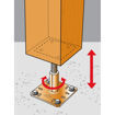 Picture of Adjustable Elevated Post Base - Pprc