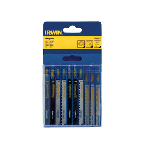 Picture of Irwin Jigsaw Blade 10 Piece Set - Assorted Blades