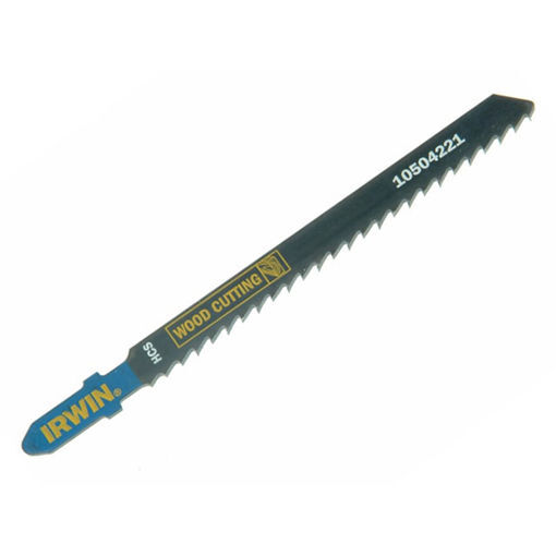 Picture of Irwin T244d 100mm Wood Jigsaw Blade - 6Tpi - Pk5
