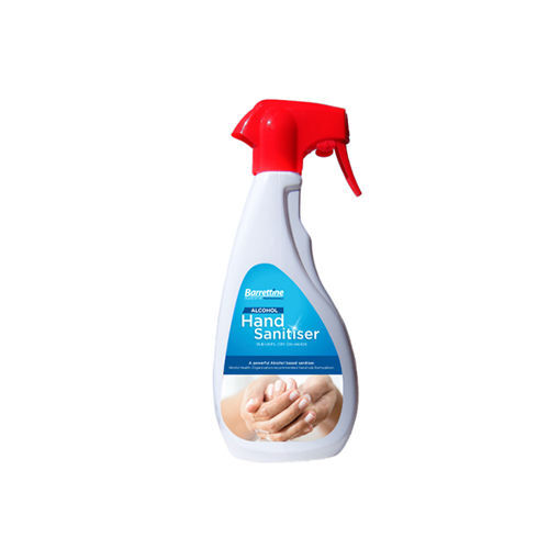 Picture of BARRETTINE 70% ALCOHOL HAND SANITISER - 500ml SPRAY BOTTLE