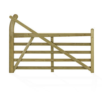 Picture of 11' Treated Softwood Estate Gate - L/H
