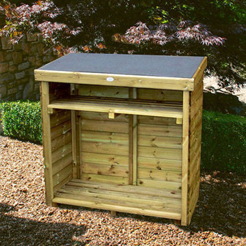 Picture of HUTTON ENCLOSED LOG STORE - SMALL - Special Order (Current Lead time is approx 3-4 months from order)