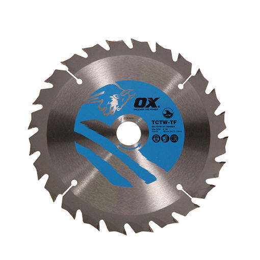 Picture of THIN KERF CIRCULAR SAW BLADE (FOR CORDLESS SAW) - 165/20mm 24T