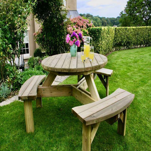 Picture of Six Seater Round Picnic Table - Special Order