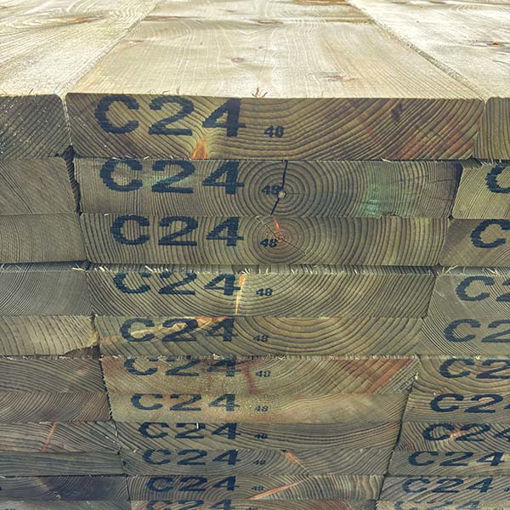 Picture of 47 x 300mm x 4.8m C24 - Treated