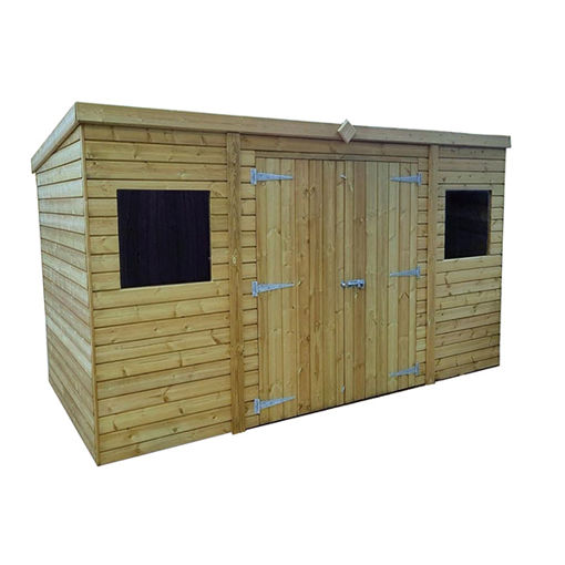 Picture of 12' x 6' Pent Shed With Double Doors
