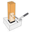 Picture of 150 x 150mm Concealed Post Base